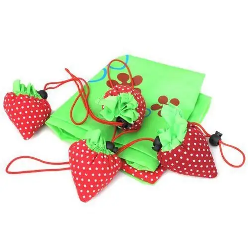 Strawberry Shape Portable Foldable Shopping Bag