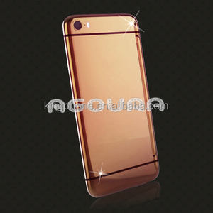 Nuevo estilo de OEM oro espejo placa trasera para el iphone 6 / 6 plus oro Panel posterior, espejo oro vivienda - Product Image 3