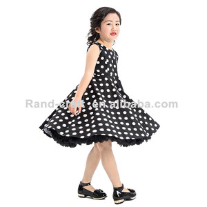 베스트 셀러 웨딩 아이 생일 파티 착용 슬림 활기찬 빨간 여름 원피스 - Product Image 5