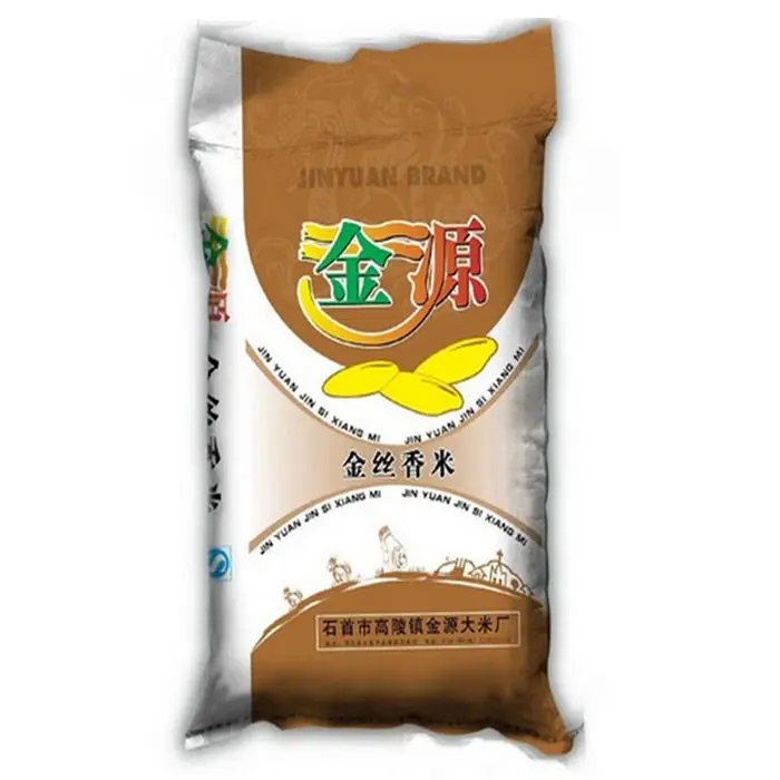 الصين 5 كجم 10 كجم 20 كجم 25 كجم 50 كجم حجم 100 كجم فارغة البولي بروبلين بوب التصفيح التعبئة حقيبة أرز منسوجة من البولي بروبلين