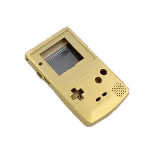 LQJP Casing Warna untuk Gameboy, Cangkang Perumahan Penuh untuk Gameboy Warna untuk Perbaikan GBC Bagian Emas