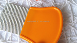 Couleur Orange Populaire Longues Dents Tête Humaine Cheveux <span class=keywords><strong>Anti</strong></span> Poux Nit Poux Puces <span class=keywords><strong>Tiques</strong></span> Peigne - Product Image 4