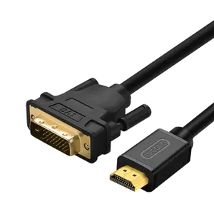 最畅销的镀金24 + 1 DVI公到HDMI公数字视频电缆