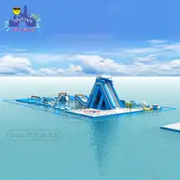 Flying Inflatable Floating Water Slide, Aqua Fun Parks