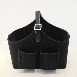 Panier rectangulaire en cuir PU avec poignée - Product Image 5