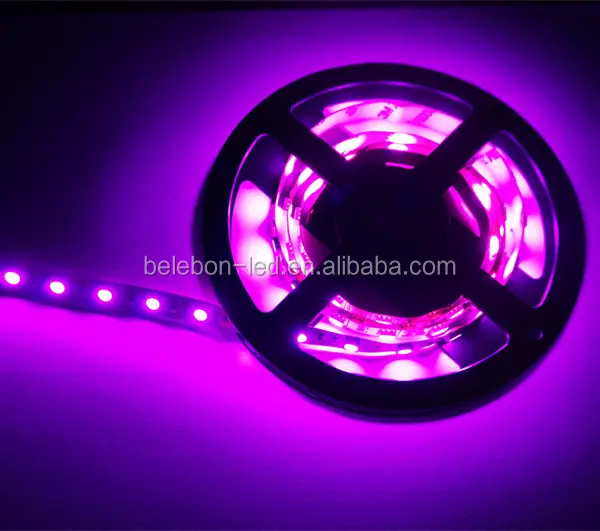 DC12V Roze/Magenta Led Strip 5050, 5050 Magenta Led Strip, Magenta Emitting Kleur Led Strip Licht 5050