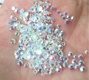 Diamantes de imitación nail art, sin adhesivo, cristal AB - Product Image 5