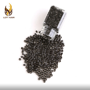 Microanillos de silicona de todos los tamaños para extensión de cabello, suministro de fábrica - Product Image 2