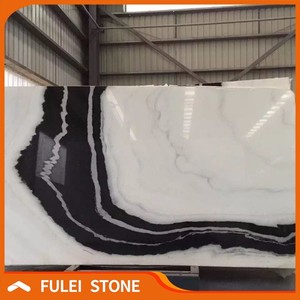 Top qualité faux marbre chinois panda blanc carreaux de sol en marbre - Product Image 5