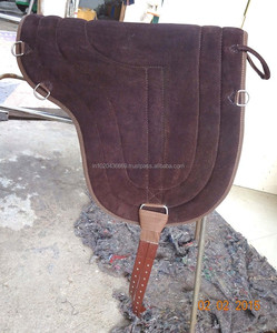 Selle en cuir suédé à dos nu - Product Image 1