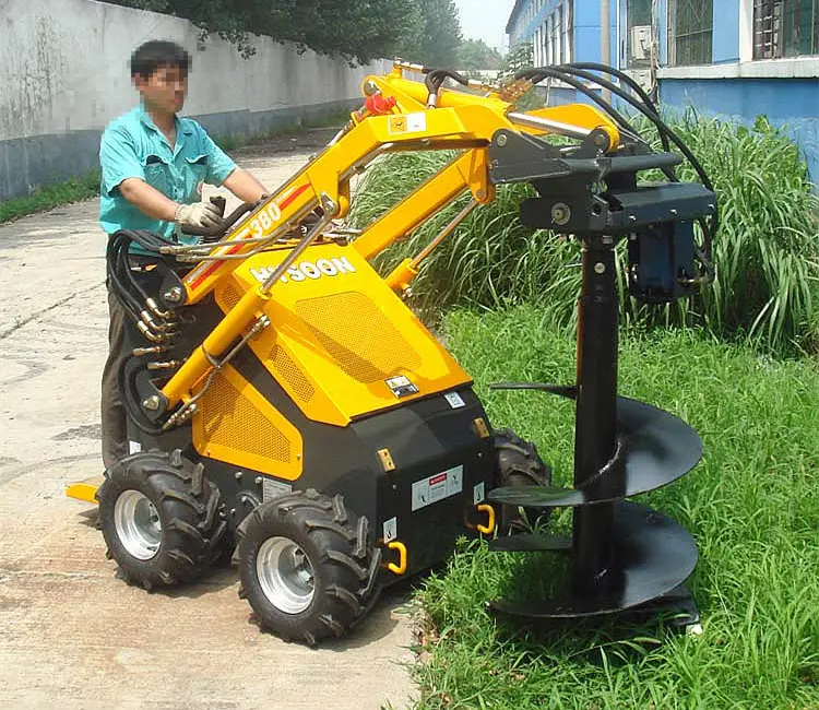 Équipement agricole de jardinage et de jardin, mini excavateur à roulettes, équipement compact avec auto