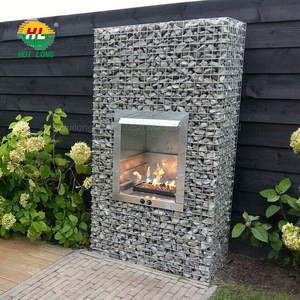 vidaXL JardiniÃ¨re/Poteau de panier de gabion 2 pcs Acier 50x50x160 cm - Product Image 6