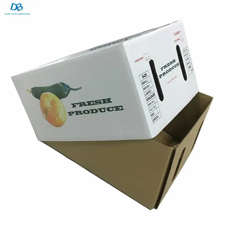 Flexo in nâu sóng trái cây thùng carton để đóng gói nho Top bán thùng carton cho các loại trái cây trứng