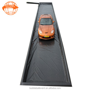 Color Azul coche comercial de contención de agua estera fácil limpieza PVC lona inflable lavado almohadillas - Product Image 1