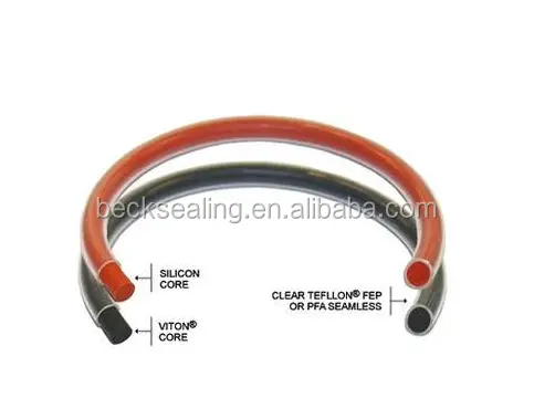 PTFE/FEP/PFA Silicone FKM O Ring Incapsulato O Anelli