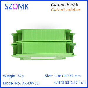 New ABS nhựa Din Rail IP54 năng lượng mét nhà ở cung cấp điện bao vây mô hình AK-DR-51 - Product Image 6