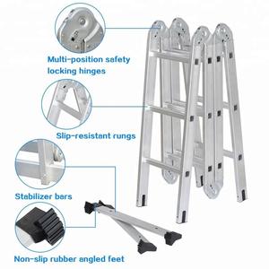 Échelles pliables en <span class=keywords><strong>aluminium</strong></span> multi-usages, 1 pièce, échelle pliable et légère - Product Image 3
