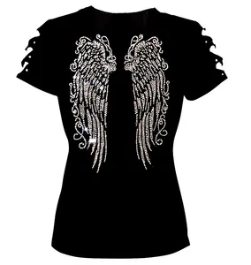 China Leverancier Custom Hot Fix Rhinestone Transfer op T-shirts