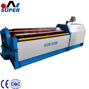 Đầy đủ tự động q345 W12 CNC 4 con lăn thủy lực tấm kim loại con lăn Máy uốn cho nhà máy đóng tàu - Product Image 6