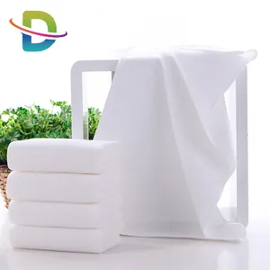 luxury hotel white color towel super soft microfiber face hand cleaning towel