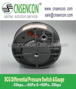 Air Differential Pressure Gauge SCG For Pharmaceutical Pressure Gauge