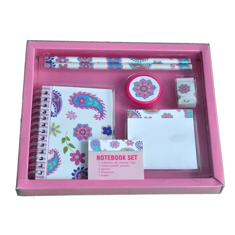 Roze Briefpapier Supply Kit Notebook Kinderen Briefpapier Set