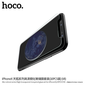 HoCo V8X cielo extender la <span class=keywords><strong>serie</strong></span> alto vidrio templado transparente set teléfono celular protector de pantalla para iPhone X - Product Image 4