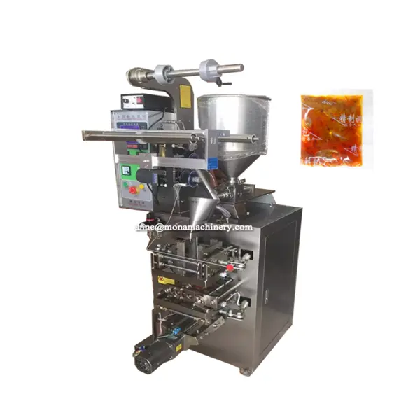 Ketçap için otomatik küçük poşet dikey domates sos sıvı paketleme makinesi