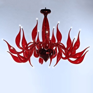 Sang Trọng Thiên Nga Đèn Chùm Châu Âu Ánh Sáng Màu Xanh Thiết Kế Đèn Chùm Khách Sạn Hiện Đại Đèn Chùm Ánh Sáng Đám Cưới Trần Đèn Cz9091/24bu - Product Image 4