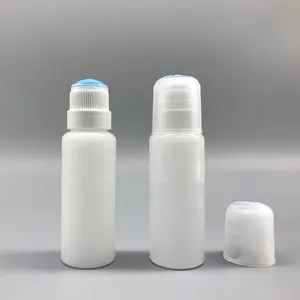 Botol Aplikator Kosmetik Rambut Busa Non-tenun, Ujung Spons Plastik Medis 50Ml