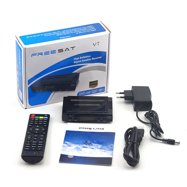 V7 Freesat HD DVB 1080 P Receptor de Satélite Digital Soporte Youtube Youporn Cccam Biss Clave Powervu sex video