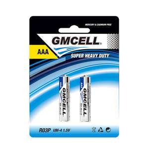 1,5 V R03P R03 Um-4 AAA carbón seco pilas tamaño AAA Zinc batería carbónico - Product Image 1