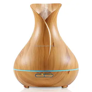 ขายส่ง ดอกไม้แจกันความชื้น-Hidly Wood Grain Ultrasonic Aroma Diffuser, Vase flower Cool Mist Humidifier for Australia