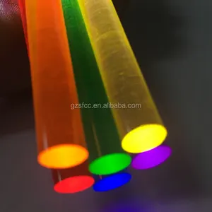 Acrílico de fluorescencia de barras