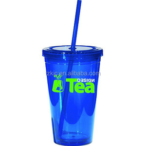 16OZ PS GOBELETS EN PLASTIQUE AVEC COUVERCLES ET PAILLES - Product Image 5