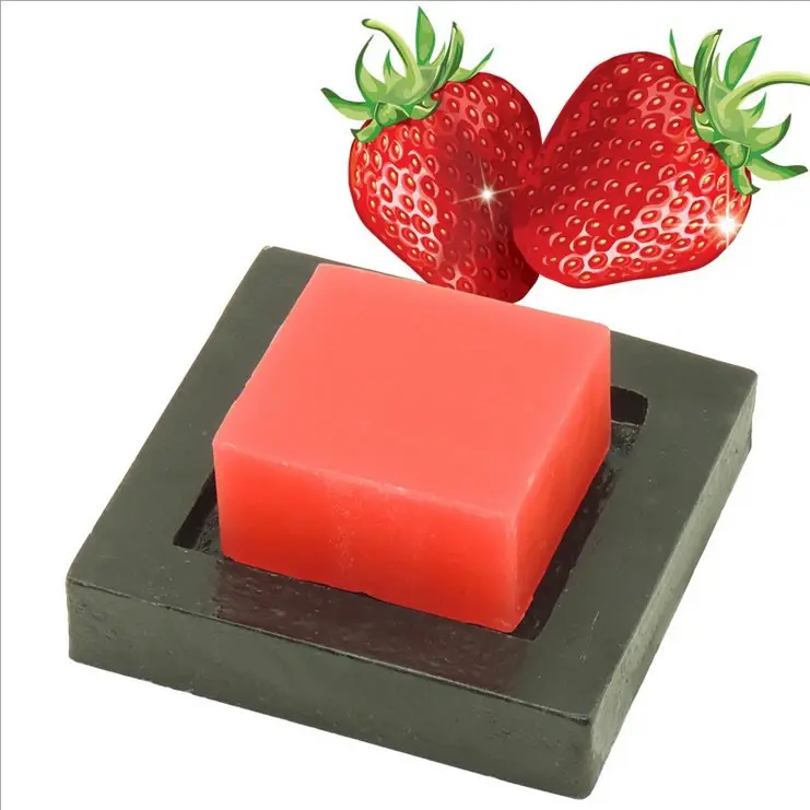 Sabonete de imprensa fria orgânica, sabonete clareador facial de frutas-338123