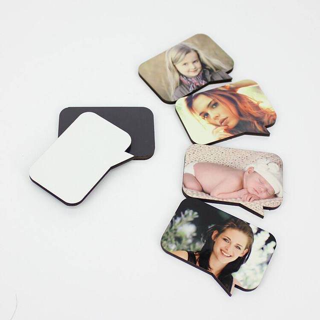Wholesale Sublimation Mdf Photo Fridge Magnet Home Decoration Eco-friendly Carton Art Deco 3mm Sublimation Coating Every Day