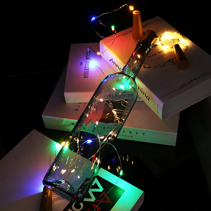 <span class=keywords><strong>LED</strong></span> בקבוק פקק מחרוזת אורות יין בקבוק פיות מיני נחושת חוט סוללה מופעל כוכבים אורות חג המולד חתונה - Product Image 3