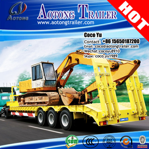 3 essieux lourds pelle 60 toneladas de traste iluminado <span class=keywords><strong>bas</strong></span> semi-remolque à vendre - Product Image 4