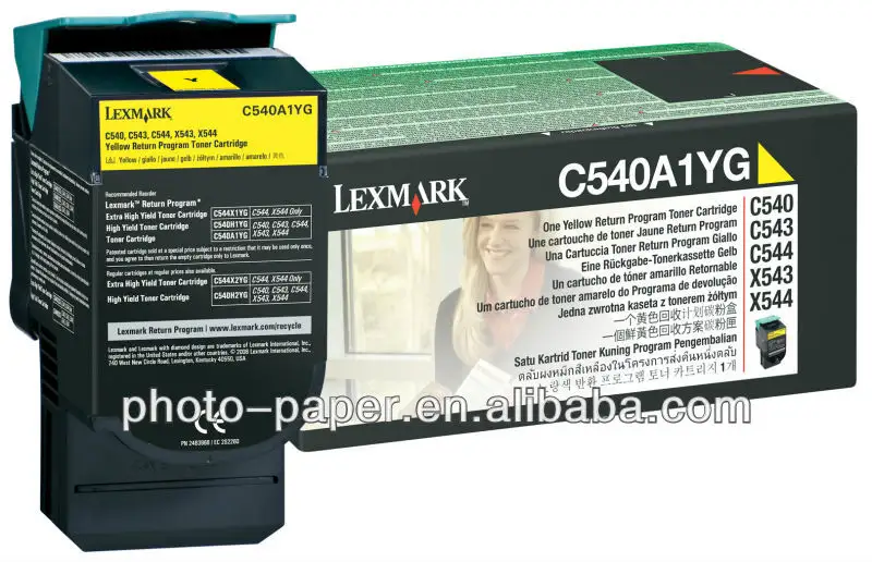 Nueva genuino impresoras lexmark c540h1kg cartucho de tóner negro sellado de la caja; c543dn x544dw