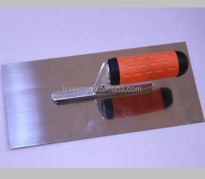 carbon steel rendering plastering trowel float with plastic handle