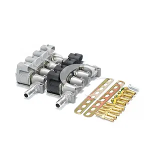 Fc 2Ohm Lpg/Cng/Gnv Gas Injector 4 Cyl Snelle Rail Injector Verstelbare Stille Running Glp autogas Injector Rail