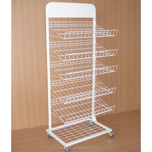 Knock Xuống Nhà Máy Nhiều Lớp Kệ Thép Tầng Thường Vụ Kim Loại Dây Lịch Thi Đấu Cửa Hàng Bán Lẻ Khởi Động Khay Hiển Thị Giá Từ Trung Quốc - Product Image 1