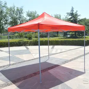 Factory Supply Kunden spezifisch bedrucktes Outdoor-Event 3x3m zusammen klappbares rotes Pavillon-Überdachung szelt für Veranstaltungen