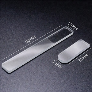 Promotionnel verre limes à ongles <span class=keywords><strong>manucure</strong></span> <span class=keywords><strong>lime</strong></span> à ongles en verre avec pvc boîte - Product Image 2