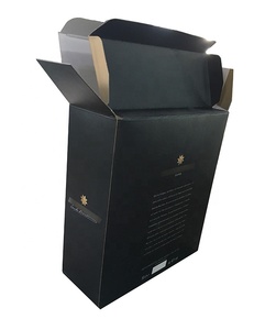 Scatole Personalizzate per Singole Bottiglie di Vino, Autoassemblanti, Pieghevoli, in Cartone Ondulato Riciclabile, Stampa Nera di Lusso per Whisky, Soda e Bevande Energetiche - Product Image 6