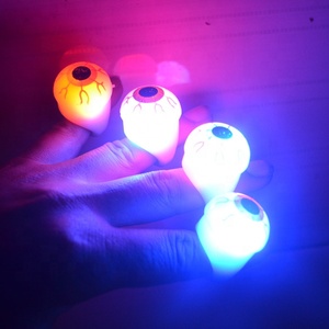 LED Jelly Ring <span class=keywords><strong>Halloween</strong></span> Party Piscando Eye Favors Iluminar Olho Anéis para Festas