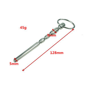 5*130mm Edelstahl Harnröhre Penis <span class=keywords><strong>Plug</strong></span> Perlen Prince Wand Insert Sexspielzeug Produkte - Product Image 2