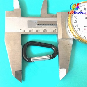 공장 도매 프로모션 <span class=keywords><strong>3</strong></span> cm 미니 키 체인 카라비너 알루미늄 스프링 클립 d 링 물병 부품 키 홀더 - Product Image 2