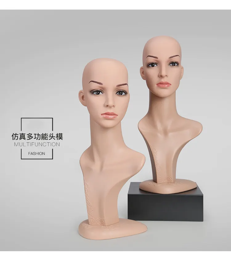 Realistico mannequin heads e la spalla per la visualizzazione cappello in vendita